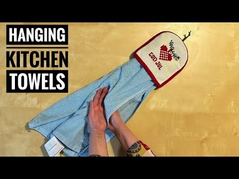 How to sew hanging kitchen towels in 10 minutes with free pattern | for gift or sell