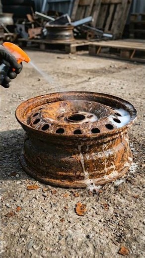 Rusty Car Wheel Rim Restoration | Amazing Transformation 🚗✨