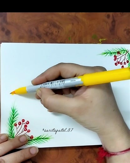 Easy border design ✨🧑‍🎄 #shorts #youtubeshorts #borderdesign #pageborder #christmas2025