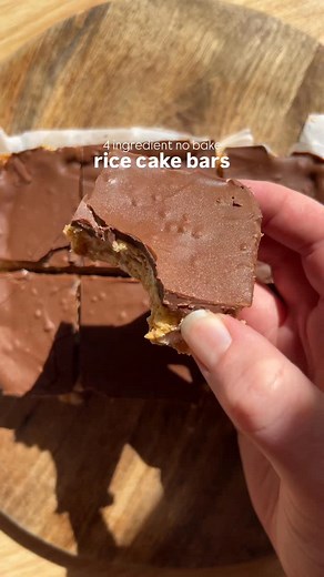 69K views · 6.7K reactions | 4 ingredient rice cake bars  The...