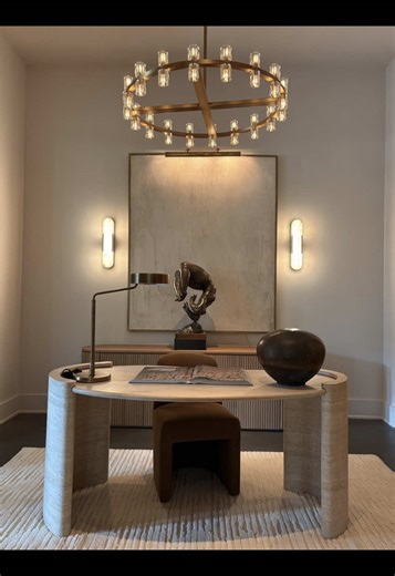 Neutral home design done with intention 🤍 Modern interiors that feel calm, warm, and timeless #livingroom #wintervibes #aesthetichome #diningroom livingroomdecor livingroomideas cozyhome neutralhome homedecor interiorstyling interiordesign aesthetic home essentials