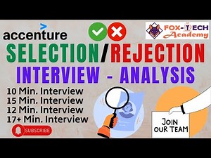 🟢🔴 Accenture Interview Analysis | What if your interview is completed in 10 minutes | #accenture