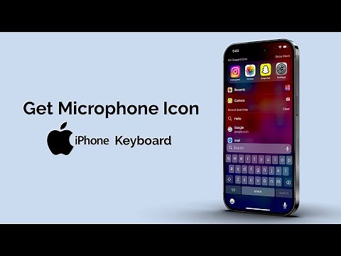 How To Get Microphone Icon On iPhone Keyboard?