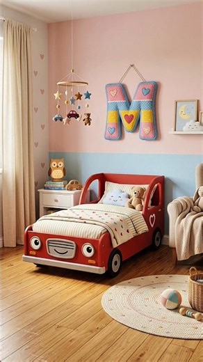 Baby Car Bedroom Ideas 🚗 | Cool & Fun Kids Room Decor for Boys & Girls!#shorts