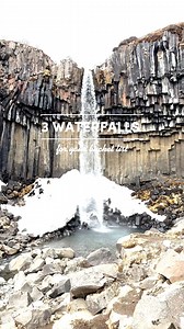 How many of these 3 waterfalls have you checked off your bucket list? 💦🇮🇸✅ 📍Skógafoss, Gljúfrabúi, and Svartifoss are all located in South Iceland: - Skógafoss: Easily accessible right from the parking lot - Gljúfrabúi: A short walk from Seljalandsfoss parking - Svartifoss: A rewarding 45-minute hike one way 🥾 | Guide to Iceland