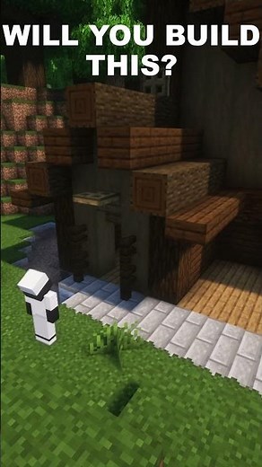 Minecraft Starter House Using dark oak – Easy & Aesthetic Build Idea!