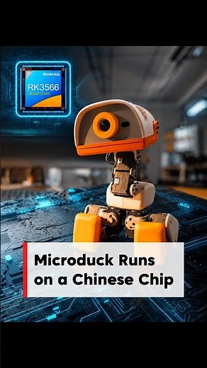 The viral Microduck robot runs on a Chinese chip