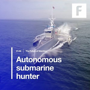 An autonomous warship is hunting enemy submarines. | Futurism