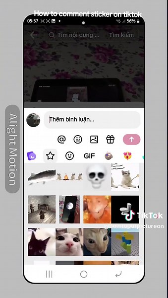 How to Comment with Stickers on TikTok