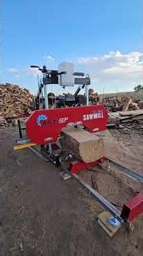 cutting some elm with our saw mill! #sawmill #woodcutting #building #wood #housebuilding #saw
