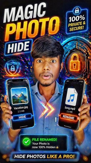 Private Photos Chupane Ki Sabse Khatarnak Trick ☠️ #secrettrick #phonehacks
