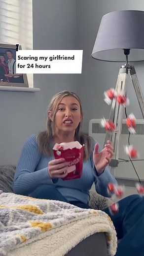 Scaring my girlfriend for 24 hours #fyp #foryou #couple #coupleprank #viral