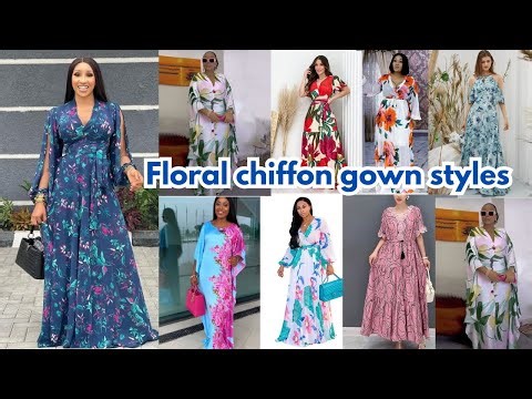 The Most Stunning Floral Chiffon Gown Styles You’ll Love in 2025