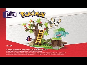 Mega Instructions - Pokemon - HTH69 - Emolga And Bulbasaur's Charming Woods