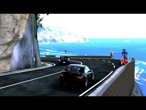Photorealistic CostalRoad Drive with BMW E46 M3 GTR | Assetto Corsa | 4K Ultra Settings