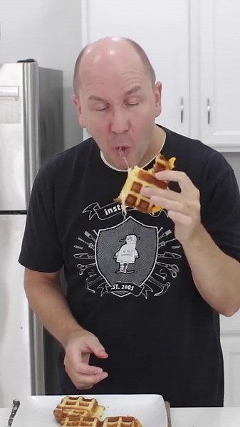 Awesome grilled cheese waffle