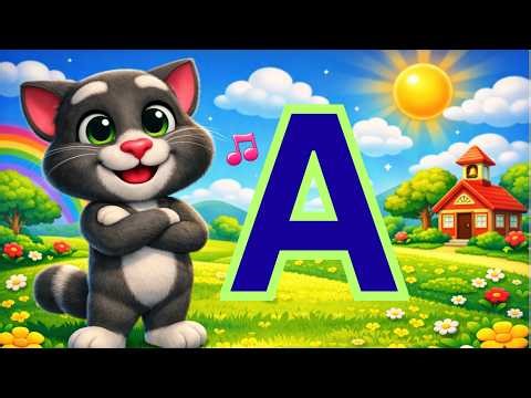 ABC Alphabet Song for Kids | Learn A to Z with Cartoon Cat | Fun Educational Video