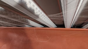 Suspended ceiling - hangers for corrugated metal deck...
