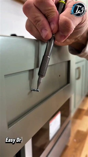 Hidden Cabinet Screw Repair Hack 🔧✨ #DIY #Woodworking #HomeImprovement