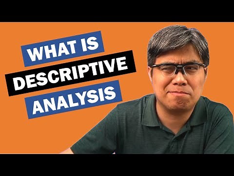 What is Descriptive Analysis...
