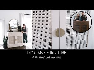 DIY Cane Furniture (a Thrifted Cabinet Makeover with Rattan!)