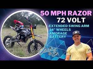 Upgraded 50MPH RAZOR- Electro & Co. 72 Volt Custom build MX500 MX650, SX500 and RSF650 11,000 watts!