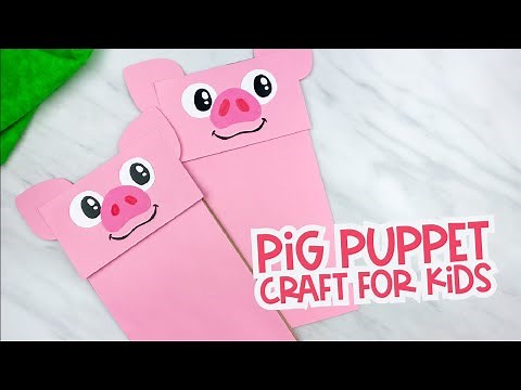 Paper Bag Pig Craft For Kids