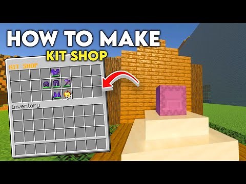 How to Make a Kit Shop in MInecraft Bedrock 1.20+