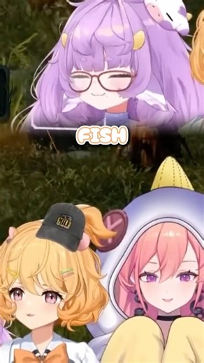 but her aim’s gettin better!!!!!! 🎣🪱#vtuber #anime #shorts