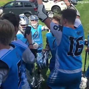 "If there's 4 left, we got chug jugs, we got the Gold SCAR." Coach motivating his players with a Fortnite speech 😂 (via O2 Lacrosse) | ESPN
