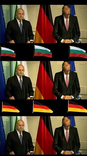Pressekonferenz Friedrich Merz und Rumen Radev