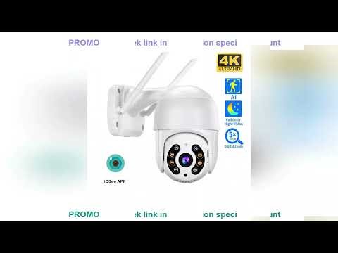 8MP 4K Wireless PTZ Camera HD 1080P Color Night Vision Wifi IP Camera Outdoor 5MP Ai Auto Tracking C