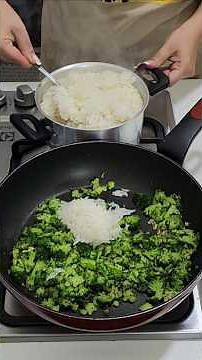 I discovered the best way to make rice with broccoli 😋 #Recipe #rice #cooking #howtomake