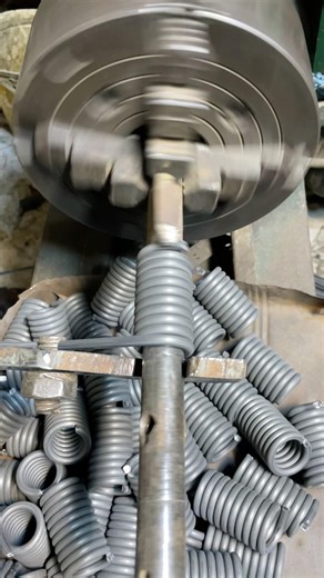 Heavy Duty Tension Spring for Kids Swing | Hand Made Large Spring on Lathe Machine #youtubeshorts