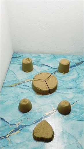 multiple sand cake🎂cuting sand cake🍰#shortsfeed #viral #sand #satisfying #asmr