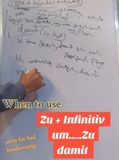 When to use zu Infinitiv, um...zu and damit? Online German Language Classes in Nepali #passtheexcellence #ausbildung #nepaliingermany #learngermaninnepali #onlinegermanclass