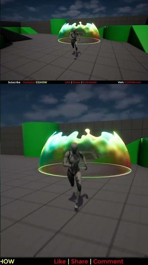 Heal Dome Shield FX in Unreal Engine 5 Niagara