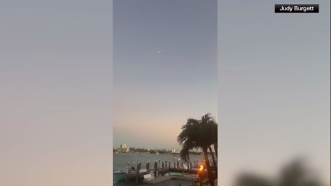VIDEO: SpaceX rocket explosion over Marathon, Florida