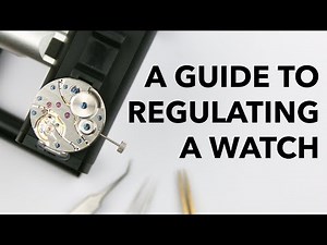 REGULATING A WATCH ON THE TIMEGRAPHER - A Guide To Better Accuracy