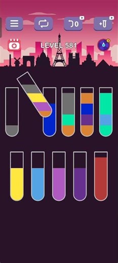 water sort puzzle level 581 guru #games