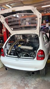 3.7K views · 13K reactions | Where would you even start? 6PM, miss it and stay clueless‍ 600HP x 2 #engineswap #modifiedcars #opelcorsa #vauxhall #1000hp | Twin Engine Corsa | Facebook