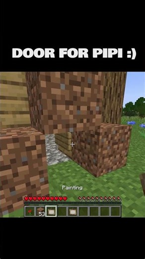 door for pipi #minecraft #memes #gaming #shorts #minecraftshorts #minecraftmemes