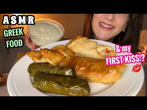 ASMR: GREEK FOOD from the DELI..& MY FIRST KISS! (Whispering) (Soft Spoken) MUKBANG | Just Jojo ASMR