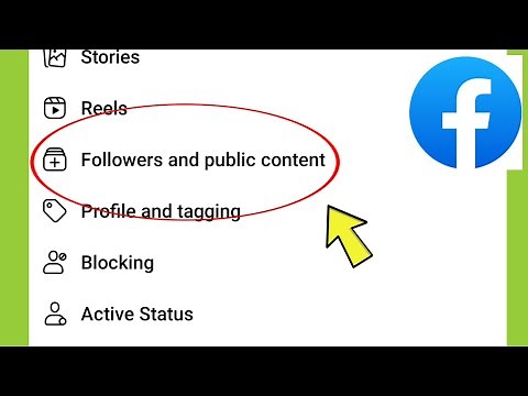 Facebook Followers and public content Settings