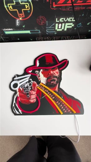 This neon logo light is such a great little feature for any red dead redemption fan low stock so grab yours before it sells out only £14.78 #shop #gamin #reddead #redeadonline