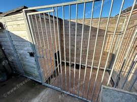 galvanised dog pen with kennel - £350