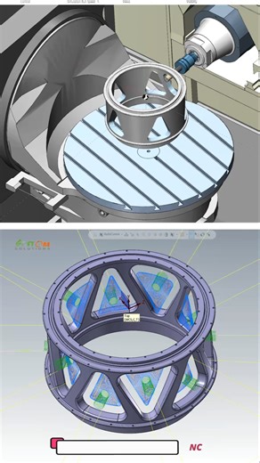 MasterCAM Rough Dynamic Mill Multiaxis #mastercam #cncsoftware #cnc #cncmachining #cadcamcnc