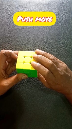 Cool push move in Rubik's cube || speed cubing #shorts #youtubeshorts #rubikscube