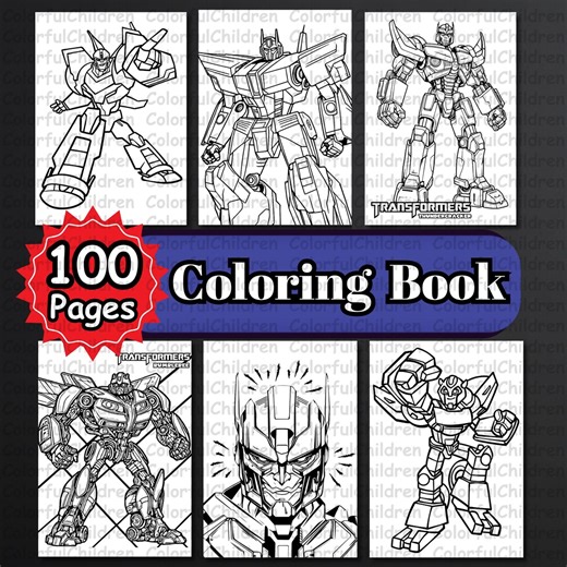 100 Pages/ Coloring Book/ Coloring Pages for Kids/ PDF File/digital Download/a4 Size/kids Coloring Activity/coloring Pages/birthday Activity - Etsy