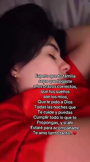 Te amo mamá, tus sueños son míos